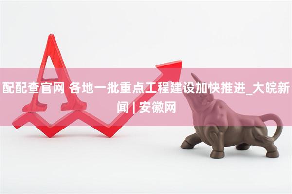 配配查官网 各地一批重点工程建设加快推进_大皖新闻 | 安徽网