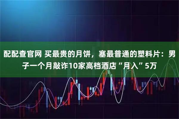 配配查官网 买最贵的月饼，塞最普通的塑料片：男子一个月敲诈10家高档酒店“月入”5万